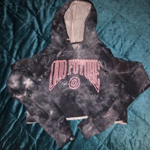 Juniors Tye Dye Odd Future cropped sweater